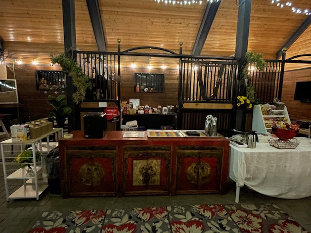 Rustic Refreshment Station Barn Venue