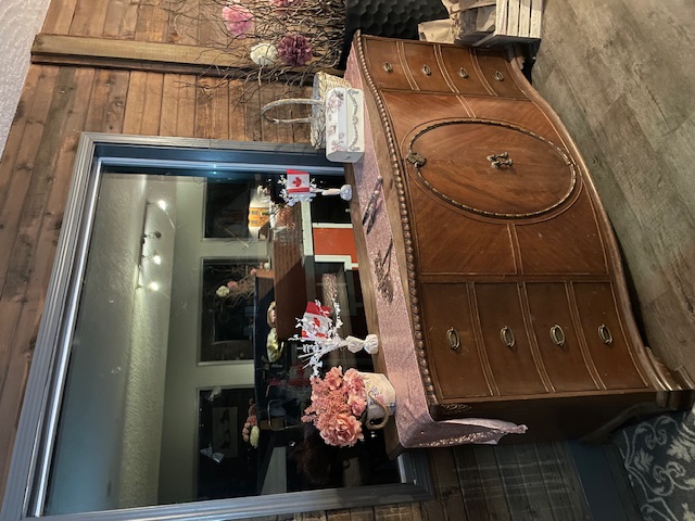 Vintage Buffet With Canadian Flag Decor